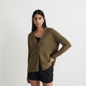Madewell button front sweater